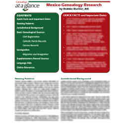 Genealogy at a Glance: Mexico Genealogy Research