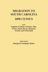 Migration to South Carolina - 1850 Census