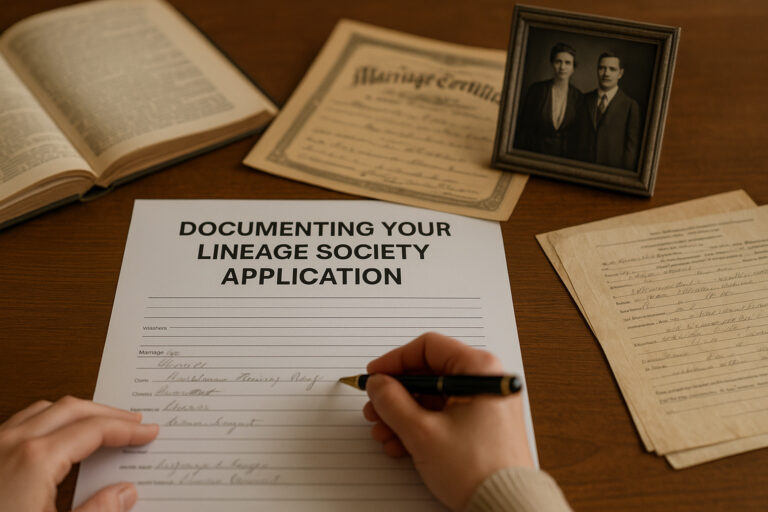 Documenting Your Lineage Society Application