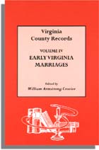 Early Virginia Marriages