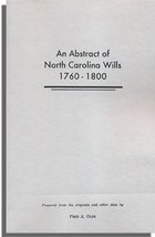 An Abstract of North Carolina Wills