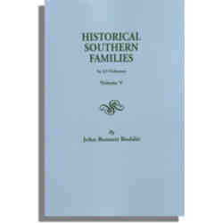 Historical Southern Families. Volume V