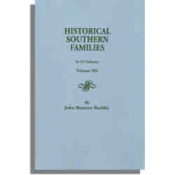 Historical Southern Families. Volume XII