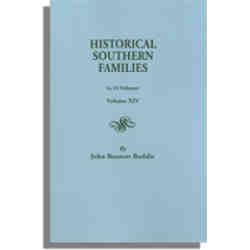 Historical Southern Families. Volume XIV