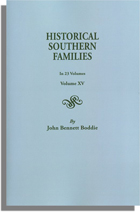 Historical Southern Families. Volume XV