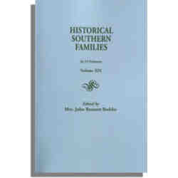 Historical Southern Families. Volume XIX