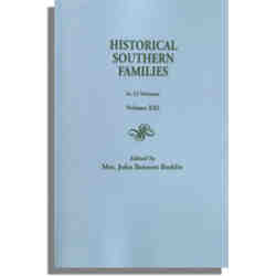 Historical Southern Families. Volume XXI