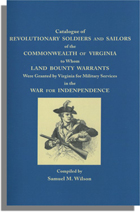 Catalogue of Revolutionary Soldiers and Sailors of the Commonwealth of Virginia