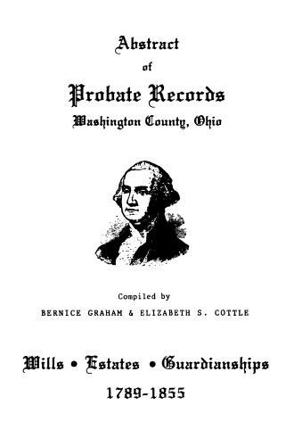 Abstract of Probate Records, Washington County, Ohio